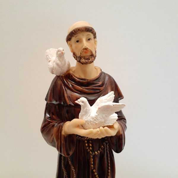 St Francis of Assisi Statue - 30cm