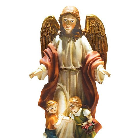 Guardian Angel with Children 12cm