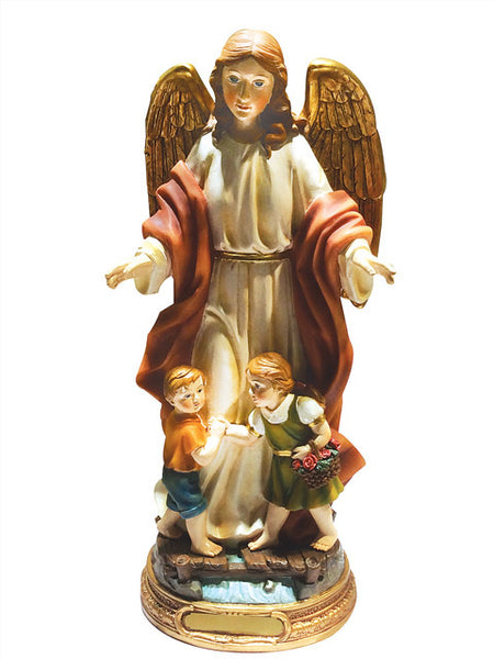 Guardian Angel with Children 12cm