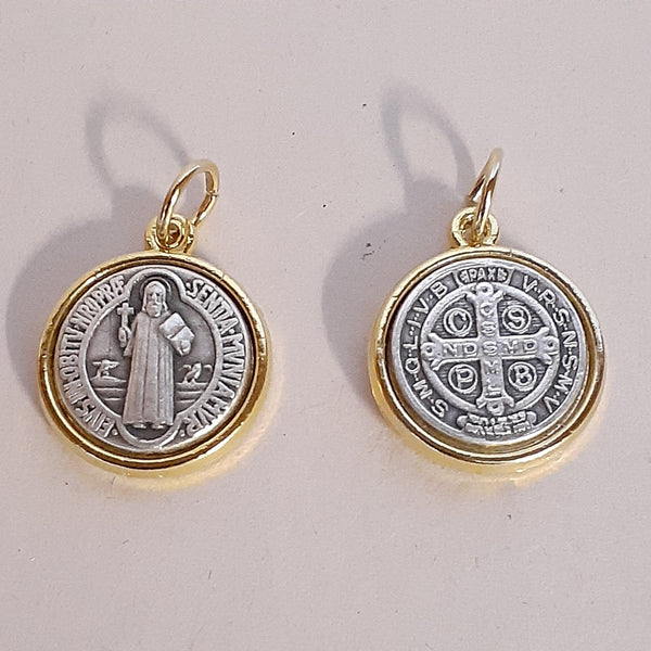 St Benedict Medal (with gold trim)